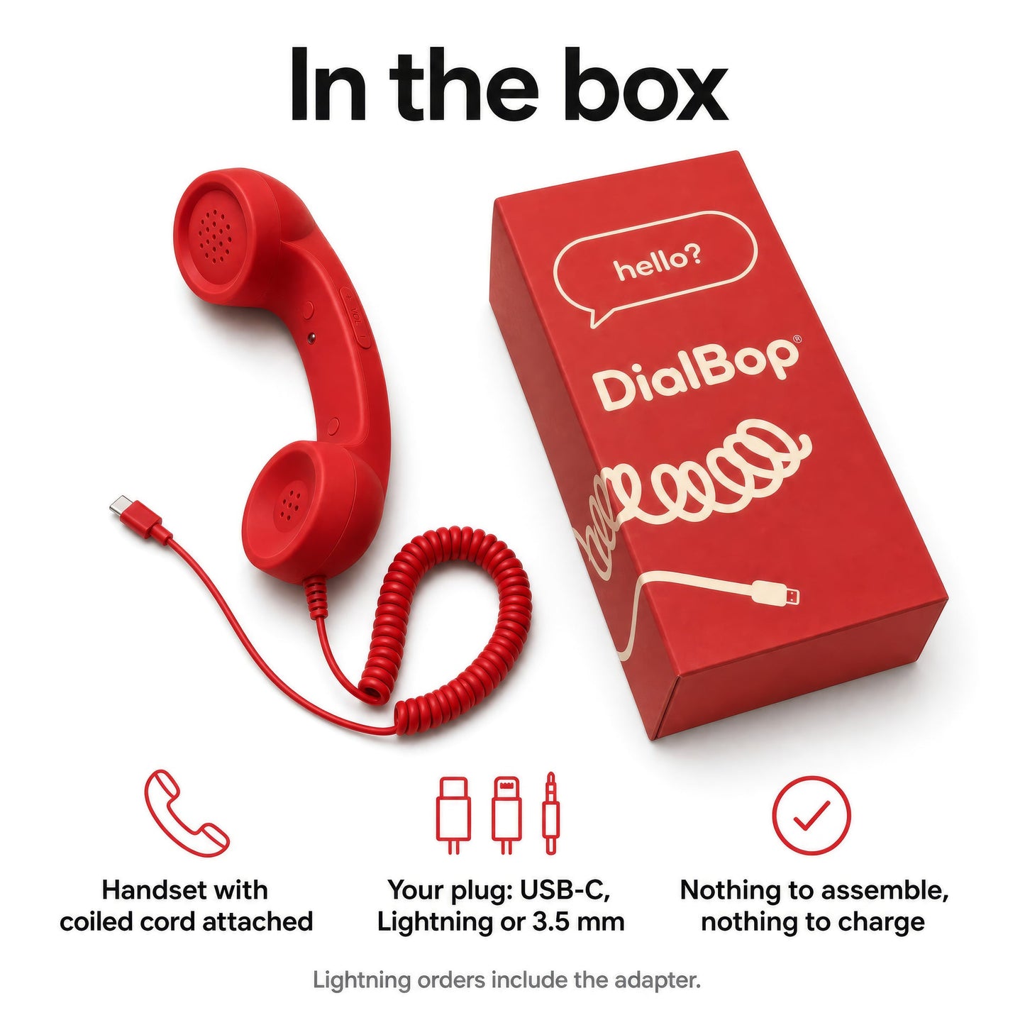 DialBobs™ Retro Handset iPhone & Android Compatible