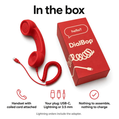 DialBobs™ Retro Handset iPhone & Android Compatible
